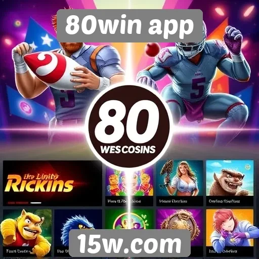 Variedade de jogos disponíveis no 80win app